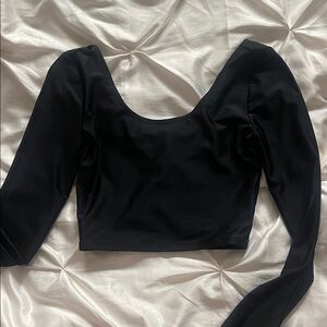 Forever 21 Black Long Sleeve Bodysuit